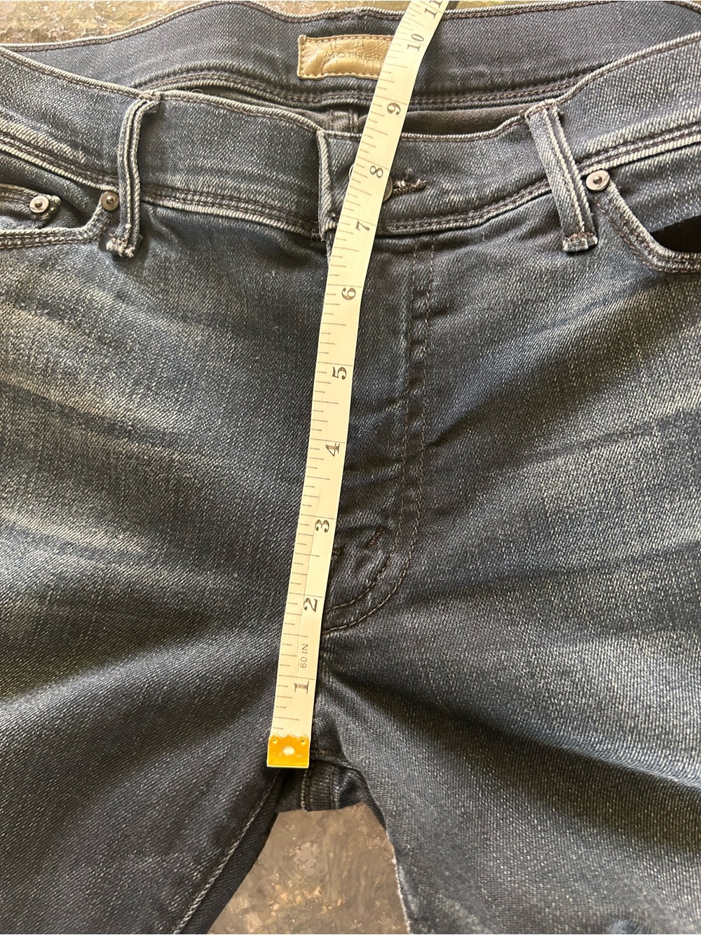 MOTHER The Cruiser Dark Wash Flare Leg Jeans. “When the Going Gets Tough”. SZ 30 - Picture 9 of 10